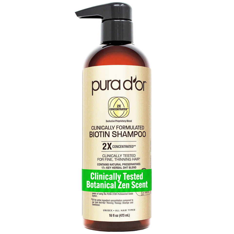 PURA D'OR front bottle showing label and 16 fl oz size for clarity