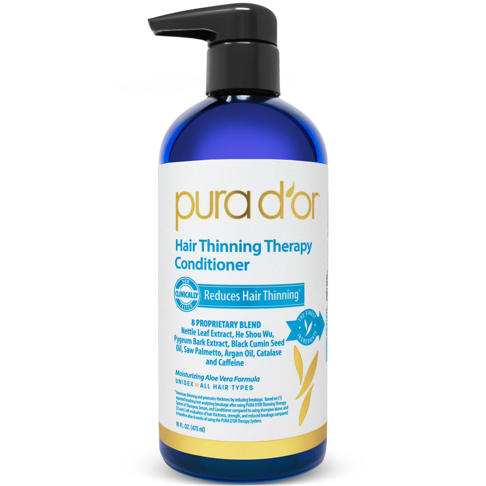 PURA D'OR front bottle showing label and 16 oz size for clear product identification