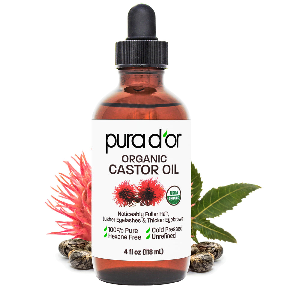 PURA D'OR front packaging showing certified organic label and benefits