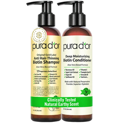 PURA D'OR front packaging showing gold label and set benefits