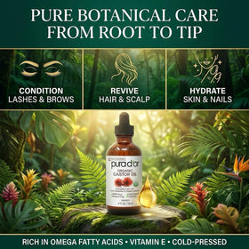 PURA D'OR used as pre-shampoo hair treatment to improve softness and shine