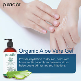 PURA D'OR label close-up with USDA Organic seal for certified ingredient transparency