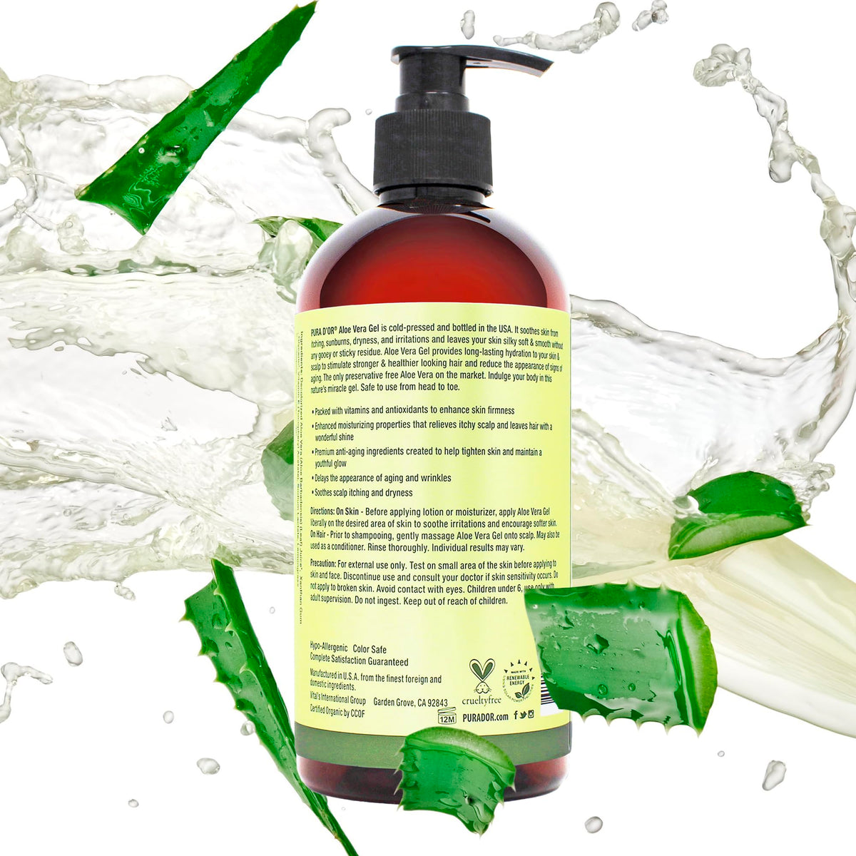 PURA D'OR jar on bathroom counter demonstrating daily routine convenience benefit