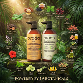 PURA D'OR conditioner creamy texture image indicating deep moisturization and detangling