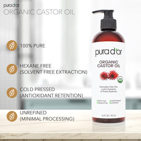 PURA D'OR massaged into cuticles demonstrating nail-strengthening benefit
