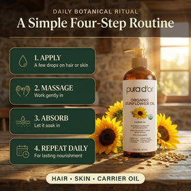 PURA D'OR applied to hair as a pre-shampoo treatment improving softness and shine