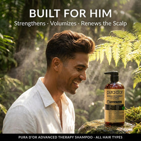 PURA D'OR product lineup on shelf emphasizing eco-conscious packaging