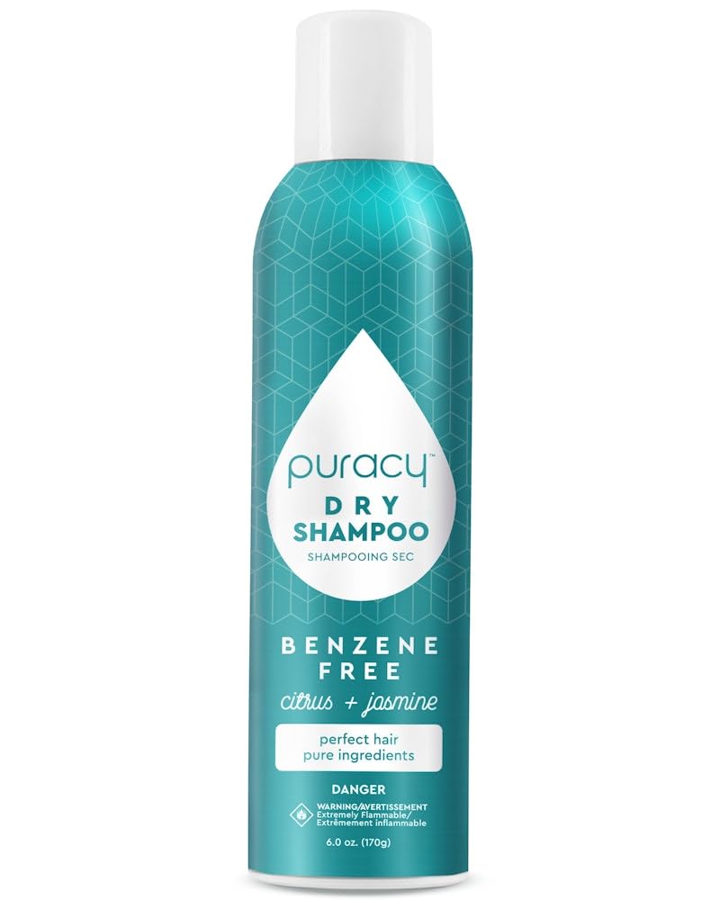 Puracy dry shampoo front packaging showing clean design and size