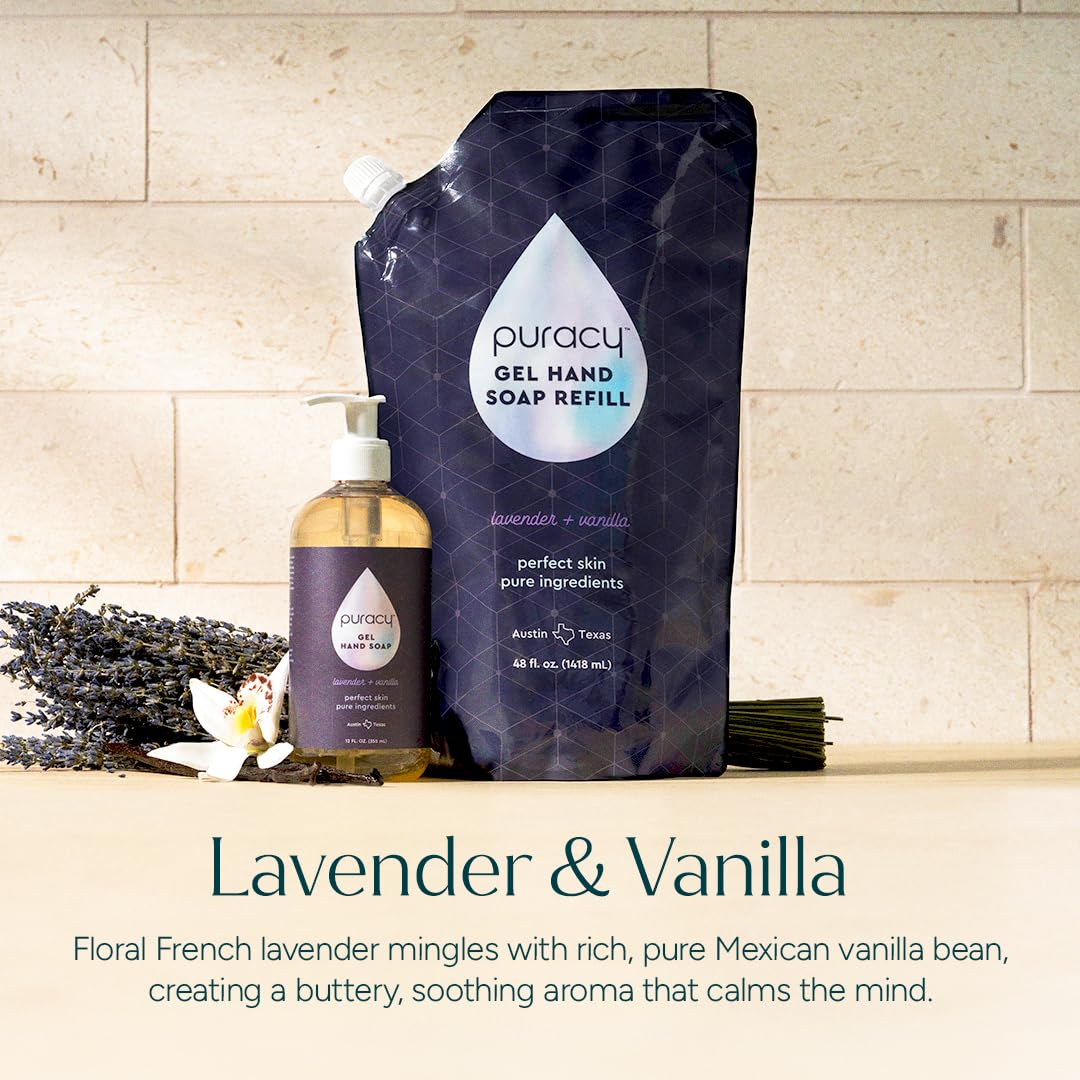 Puracy ingredients icons display plant-based, sulfate-free benefits