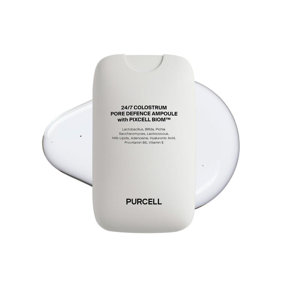 PURCELL front packaging 55ml showing compact spray bottle and clean design benefit portable hydration