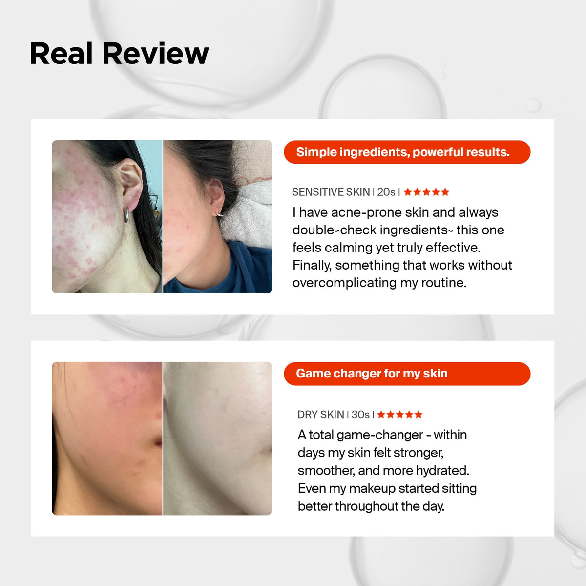PURCELL serum styled on bathroom shelf conveying everyday routine compatibility benefit