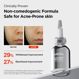 PURCELL close-up of water-light serum texture showing fast absorption benefit