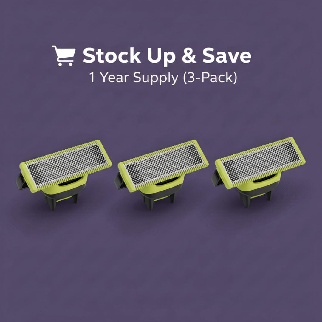 PURCHASE 2 QUICK blades on bathroom counter in lifestyle shot showing ready-to-use convenience