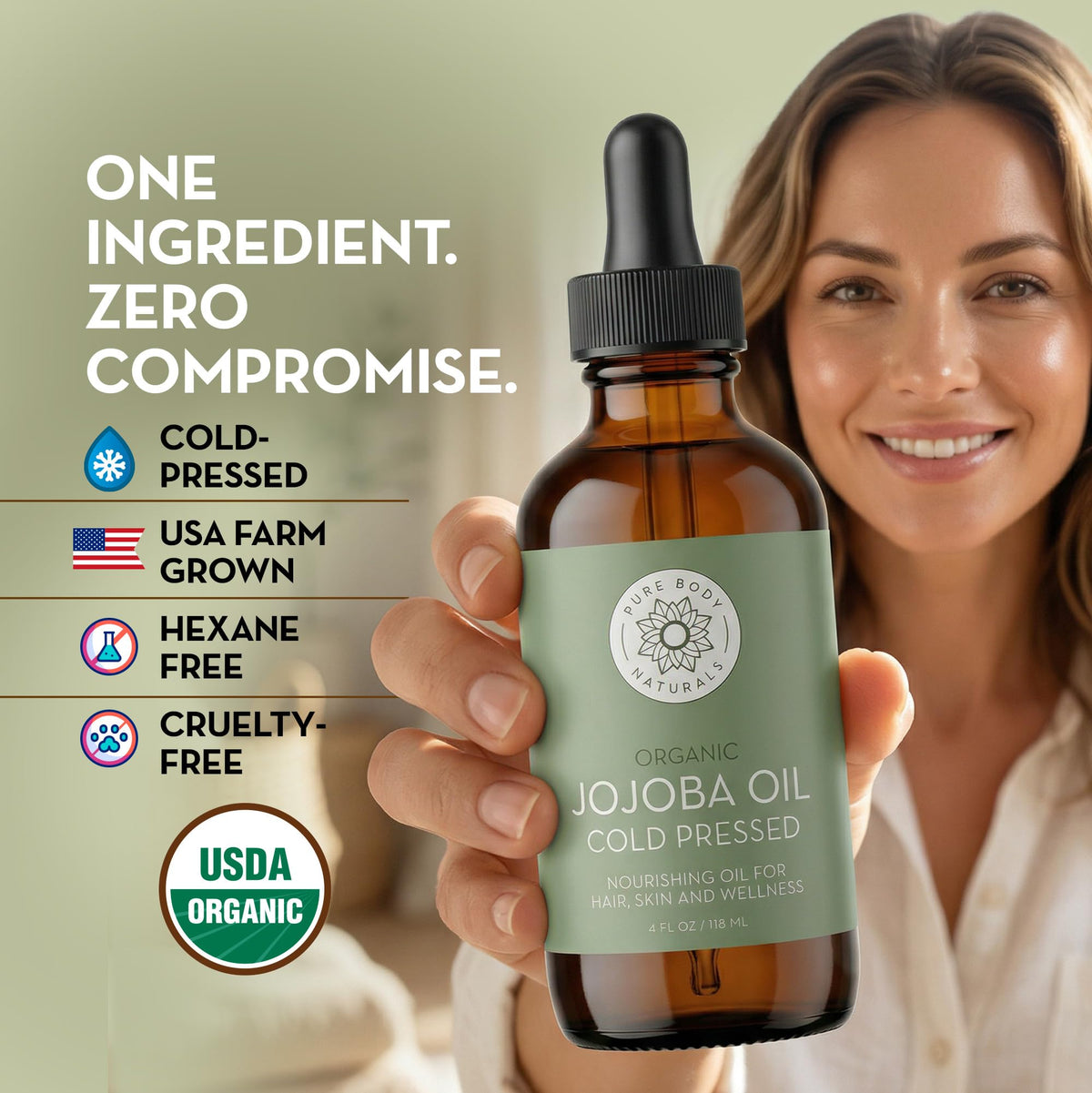 Pure Body Naturals Arizona farm fields illustrating USA-sourced regenerative farming benefit