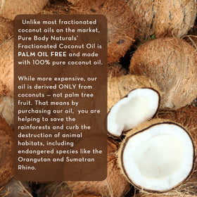 Pure Body Naturals applying oil to hair for frizz control and shine benefit