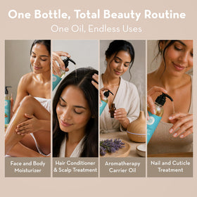 Pure Body Naturals label close-up highlighting cold pressed ingredient details