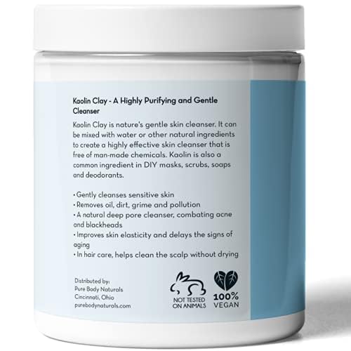 Pure Body Naturals product label showing mined-in-England origin and testing