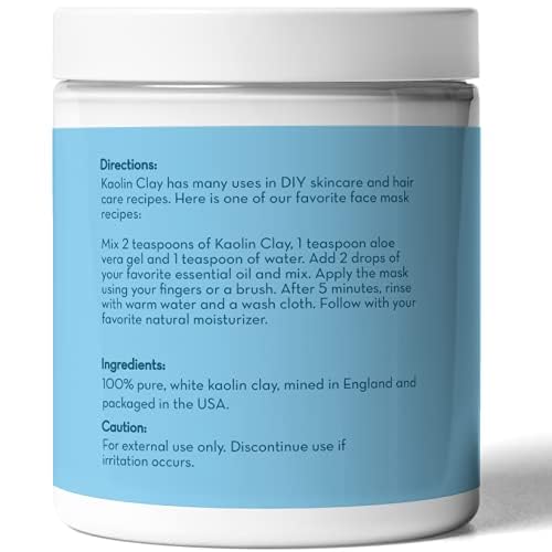 Pure Body Naturals kaolin beside a coin for size comparison, indicates quantity