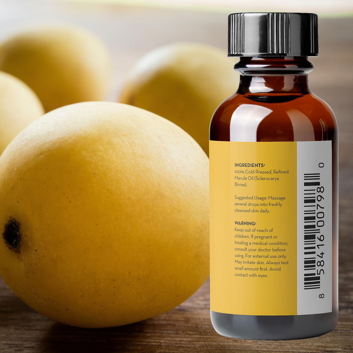 Pure Body Naturals applied to hair ends for shine, shows frizz-control benefit