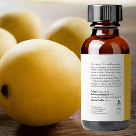 Pure Body Naturals bottle label detail and ingredient list, confirms single-ingredient benefit