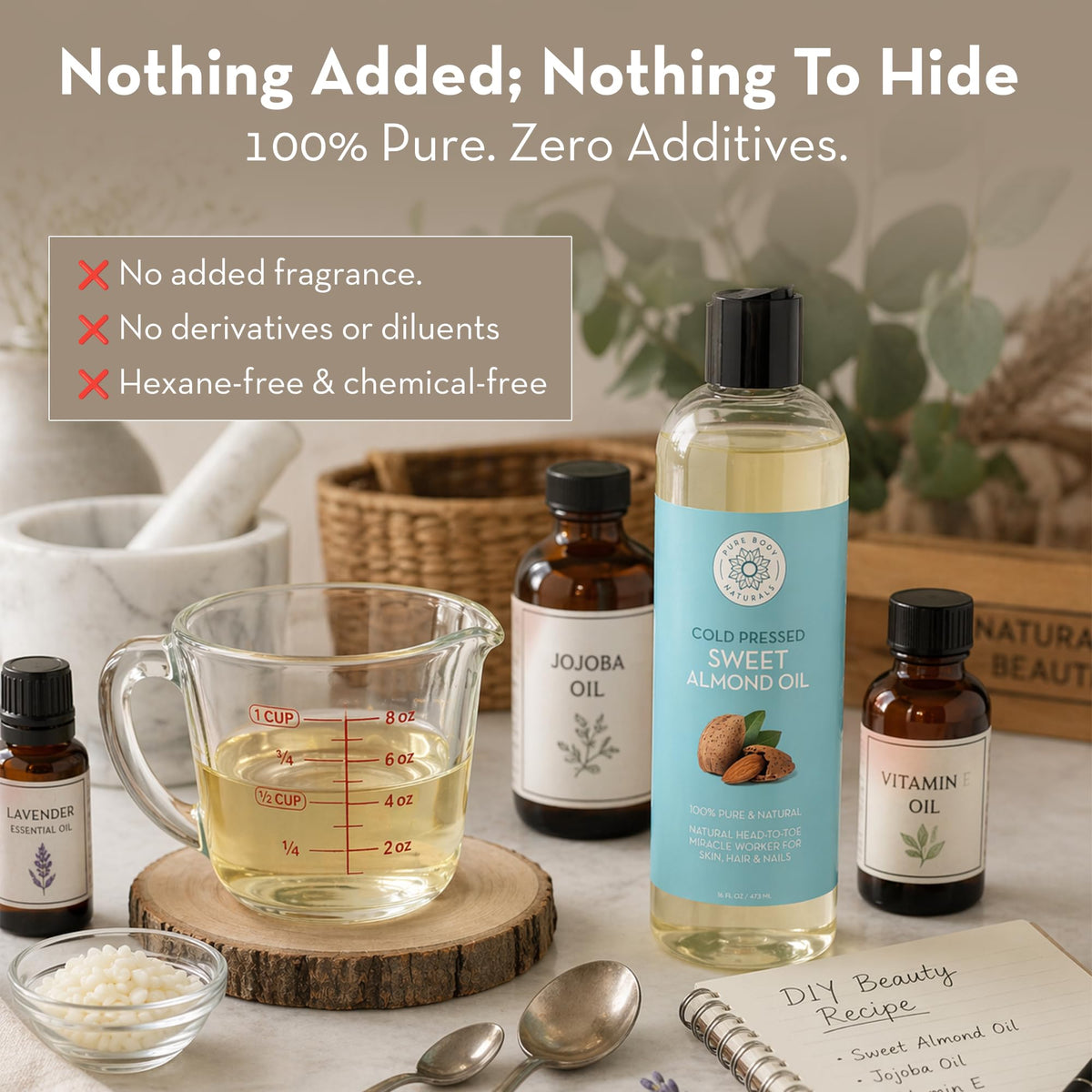 Pure Body Naturals used in massage setting for glide and relaxation