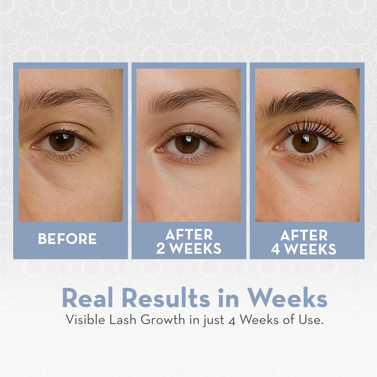 Pure Body Naturals open tube application demonstrating mess-free lash use