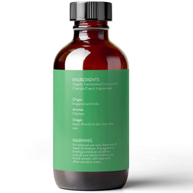 Pure Body Naturals amber bottle with USDA organic seal for certified quality benefit