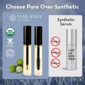 Pure Body Naturals size comparison in hand showing travel-friendly benefit