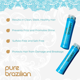 Pure Brazilian keratin ingredient close-up highlighting strengthening benefit
