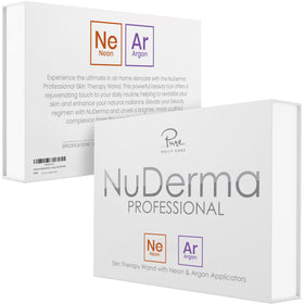 Pure Daily Care NuDerma kit packaging and manuals ready for easy setup