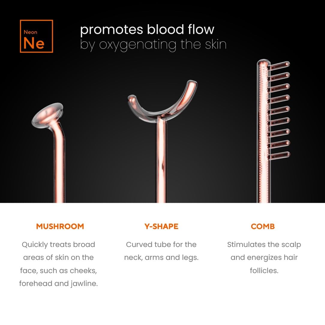 Pure Daily Care NuDerma multiple glass wands displayed for customized treatments