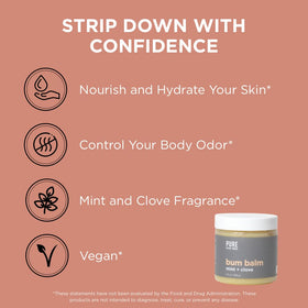 Pure for Men open balm texture close-up displaying creamy raw shea for deep hydration benefit