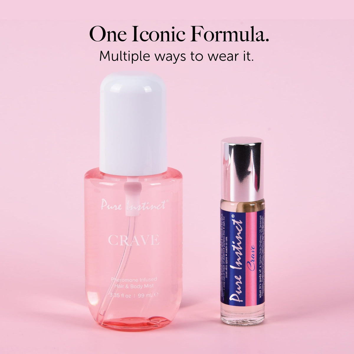 Pure Instinct roll-on applied to wrist pulse point demonstrating subtle, personal fragrance
