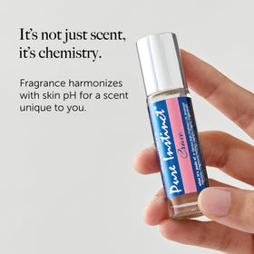 Pure Instinct roll-on label and ingredients view highlighting clean, alcohol-free formula
