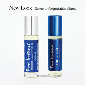 Pure Instinct label and ingredient list emphasizing cruelty-free and alcohol-free
