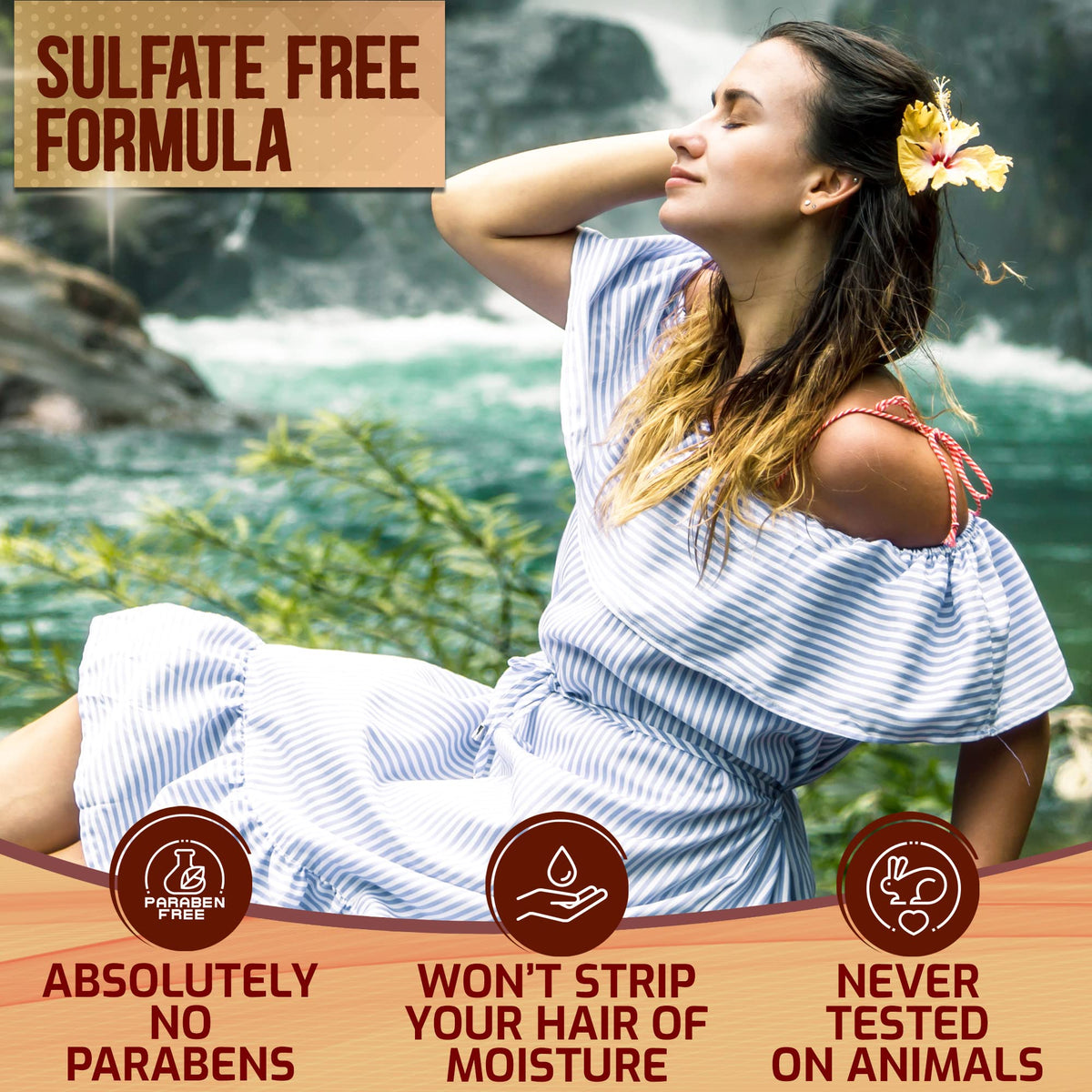 PURE NATURE LUX SPA conditioner cream texture illustrating smooth hydration
