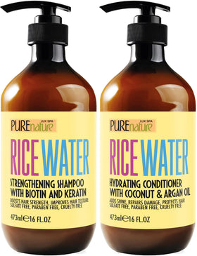 PURE NATURE LUX SPA front packaging showing both 16 fl oz bottles and brand