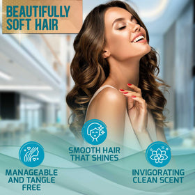 Pure Nature Lux Spa shampoo foam texture demonstrating gentle lather and lightweight cleanse