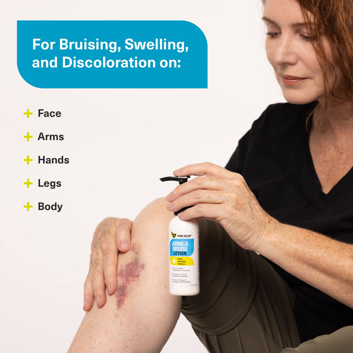 Pure Relief tube label close-up highlighting ingredients and strength