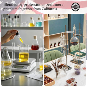 PUREAMOR label and ingredients panel emphasizing USA-made quality and transparency