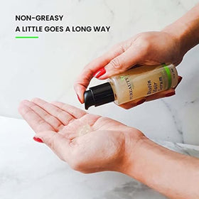 Meraz Pureauty Naturals placed on bathroom counter in everyday routine scene
