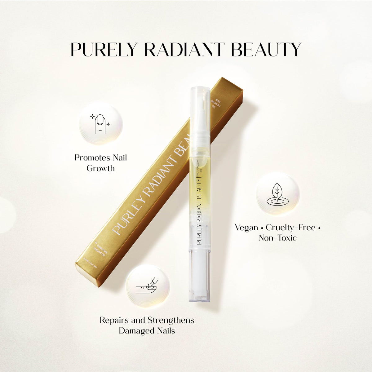 Purely Radiant oil texture drop demonstrating fast-absorbing, non-greasy finish