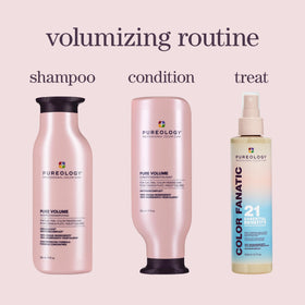 Before and after fine hair comparison with Pureology showing increased lift and movement