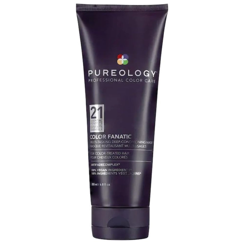 Pureology jar front view showing branding and immediate color care benefit