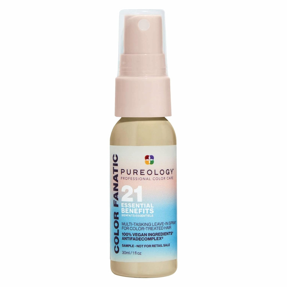 Pureology front packaging shows product and benefits for quick recognition