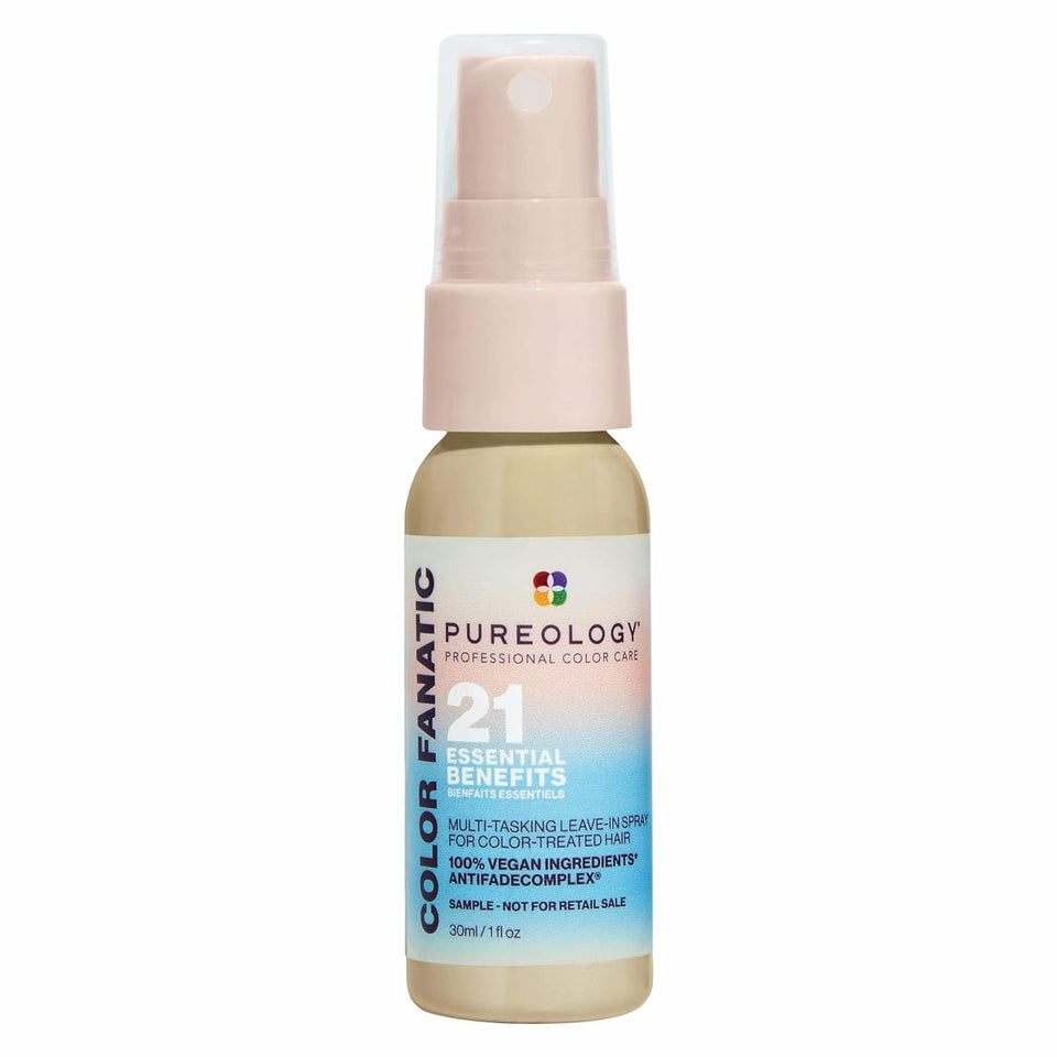 Pureology front packaging shows product and benefits for quick recognition