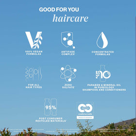 Pureology conditioner cap open with dispense detail showing controlled application