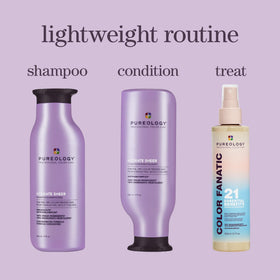 Pureology Hydrate Sheer shampoo and conditioner duo, color-care system benefit