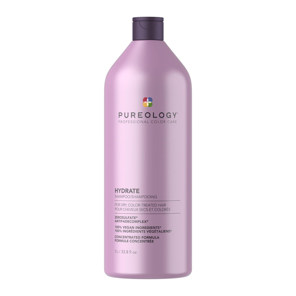Pureology front bottle showing label and large 33.8 fl oz size for value