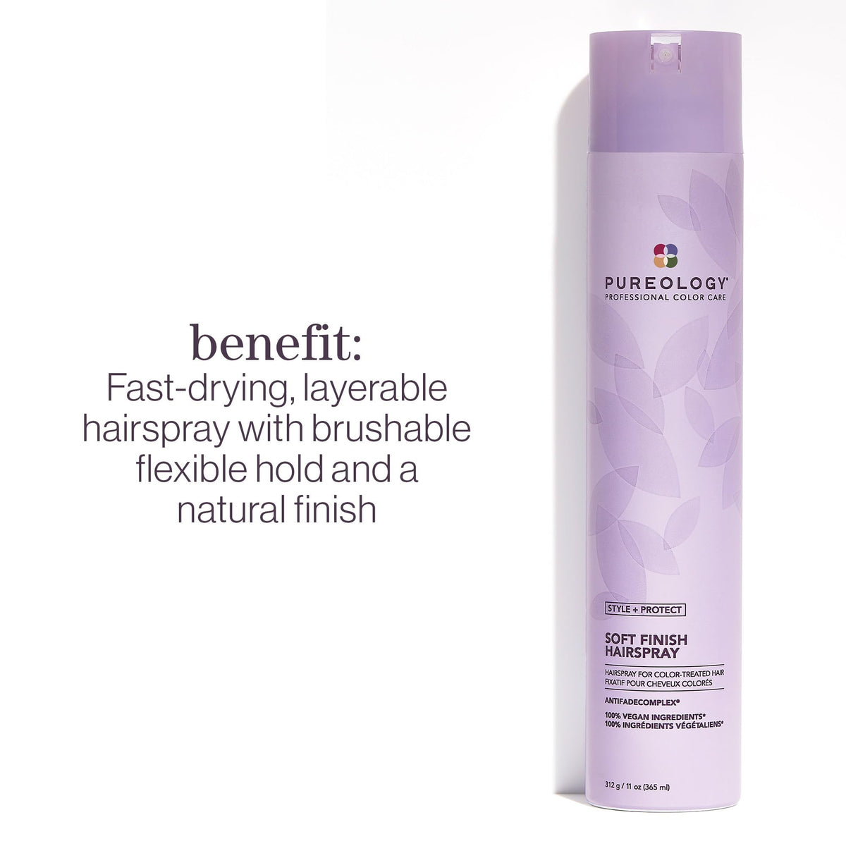 Pureology nozzle close-up illustrating precise spray and easy application